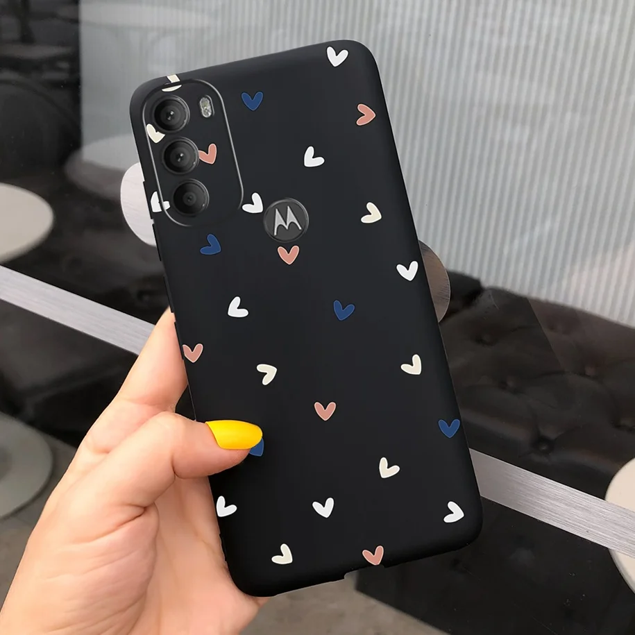 Charming Love Heart Silicone Phone Case - Cartoon Soft Bumper Cover
