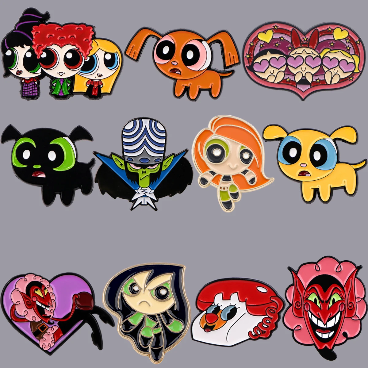 Pins Émail Powerpuff Girls & Co - Collection Broches Personnages