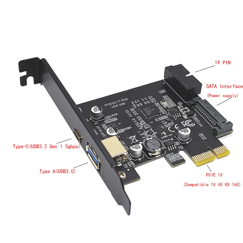 Transferencia De Expansión De Disco Duro De Escritorio PCIE 1x A