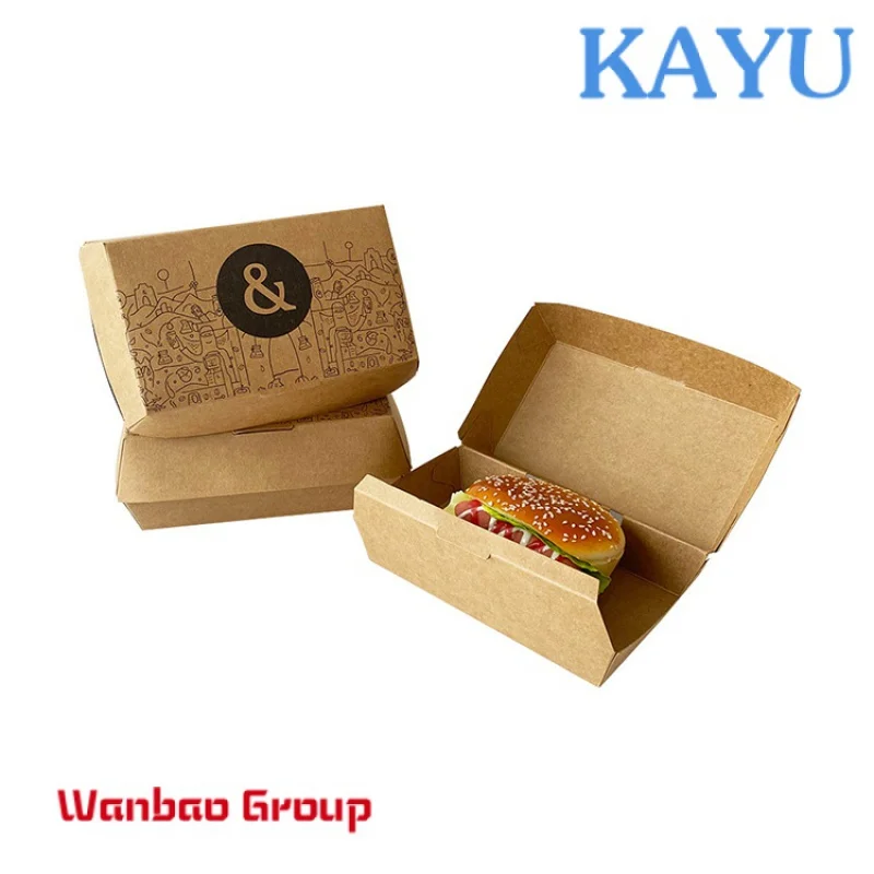 Custom Printing Cheap Eco-friendly Food Package Brown Kraft Paper