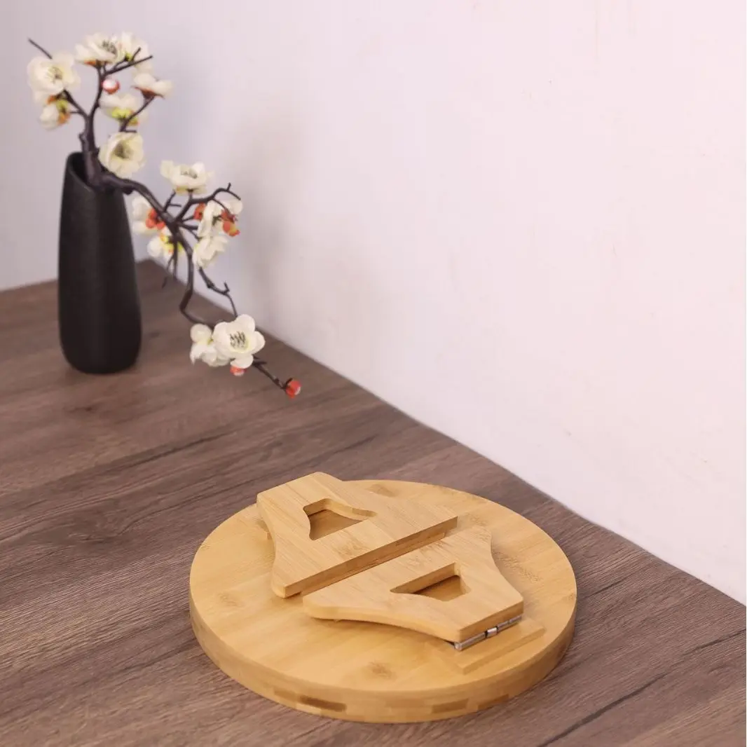 Home furniture solid wood mini tea table round coffee table living room mini sofa round snack tray 25*25*13cm sale