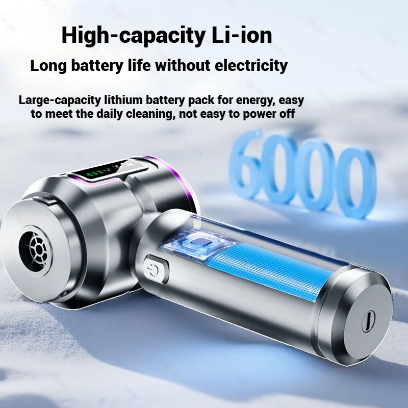 Mini Car Vacuum Cleaner 998000PA Cordless Powerful for Home Handheld Blower Car Cleaner Portable Car Vacuum Cleaner 6