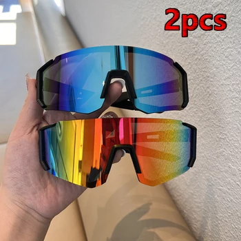 1/2 pièces lunettes de soleil de cyclisme femmes UV400 Anti-sable protecteur des yeux lunettes de soleil Sports de plein air lunettes de Protection Anti-rayonnement lentille