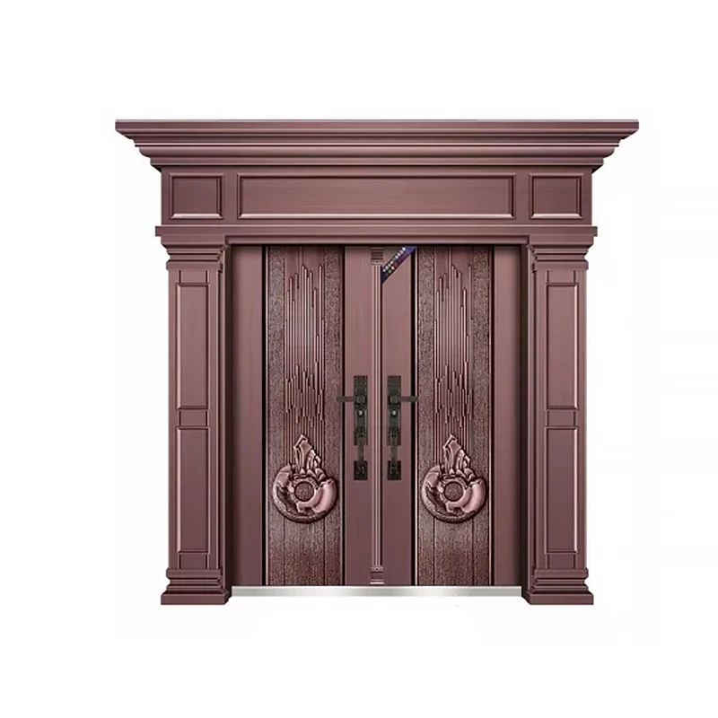 Professional Top Ranking Customizable Aluminum Door Modern Entrance Exterior Doors For Houses 4