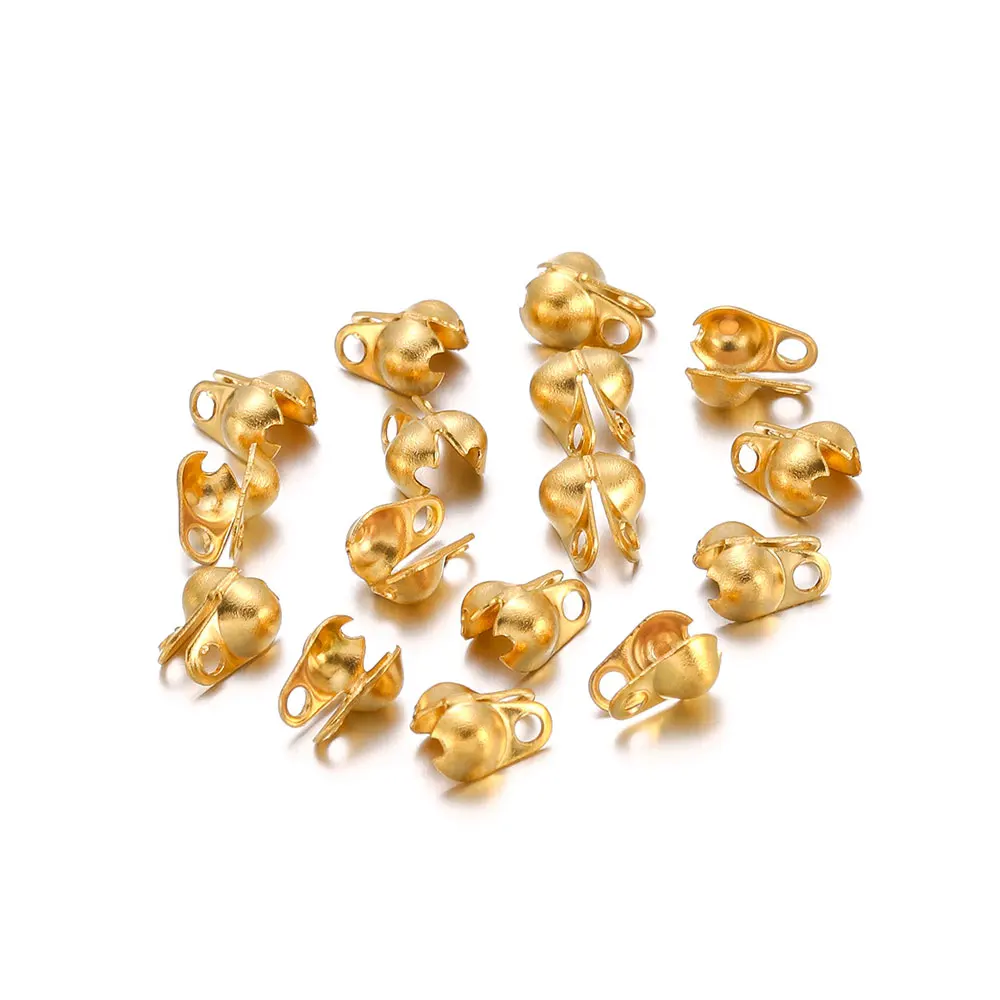 100/50 Stück Edelstahl 1,6/2/2,4/3,2 mm Kugel-Crimps, Perlenverbinder, Kettenendenverschlüsse für die Herstellung von DIY-Armbändern und Halsketten – Detail 6