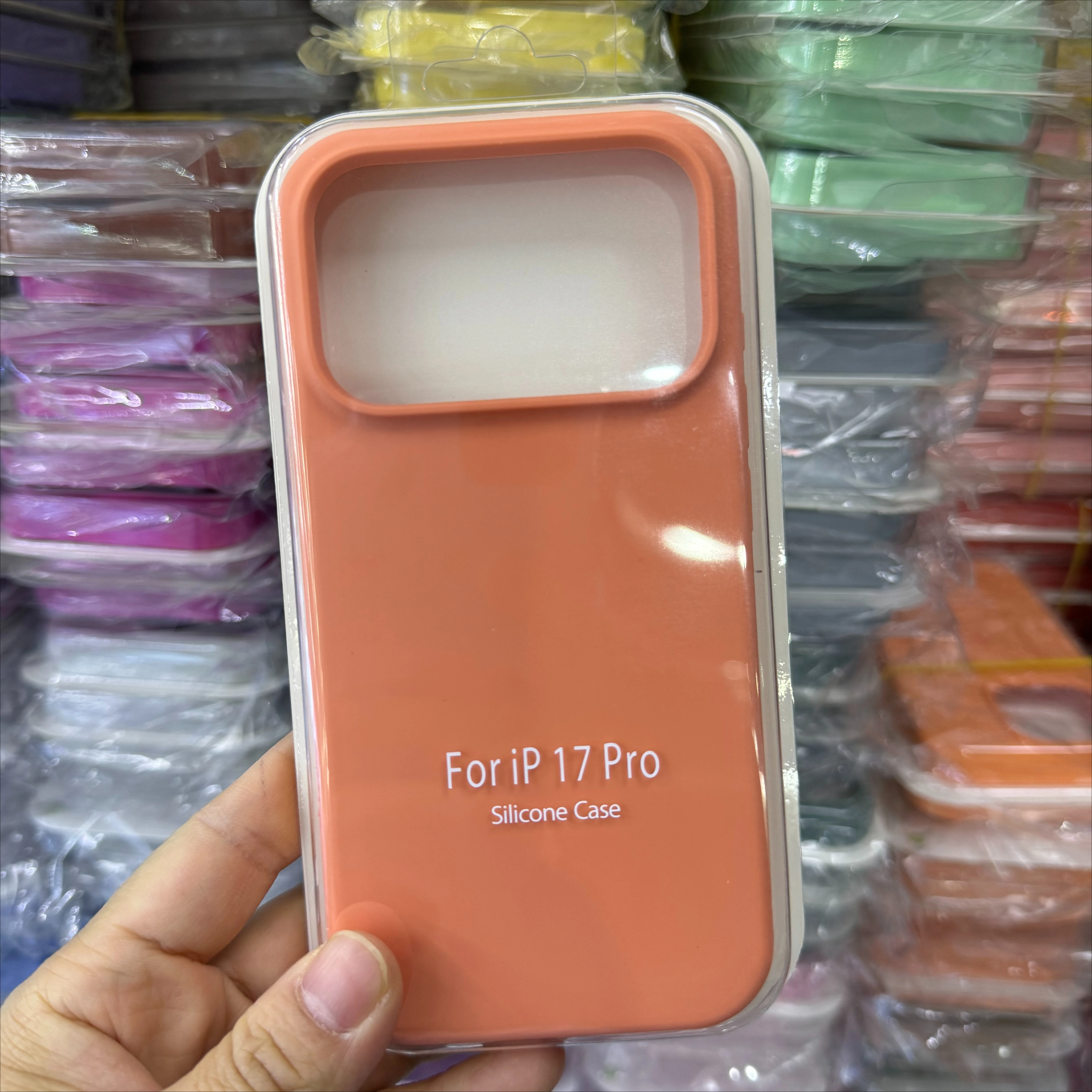 Candy Color Liquid Silicone Anti-Fall Case with Protective Packet Box