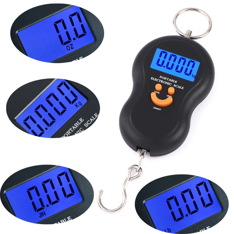 Portable 50Kg 10g Hanging Scale Digital Balance Weighing Weight Tool BackLight Weights Fishing Luggage laboratory teaching