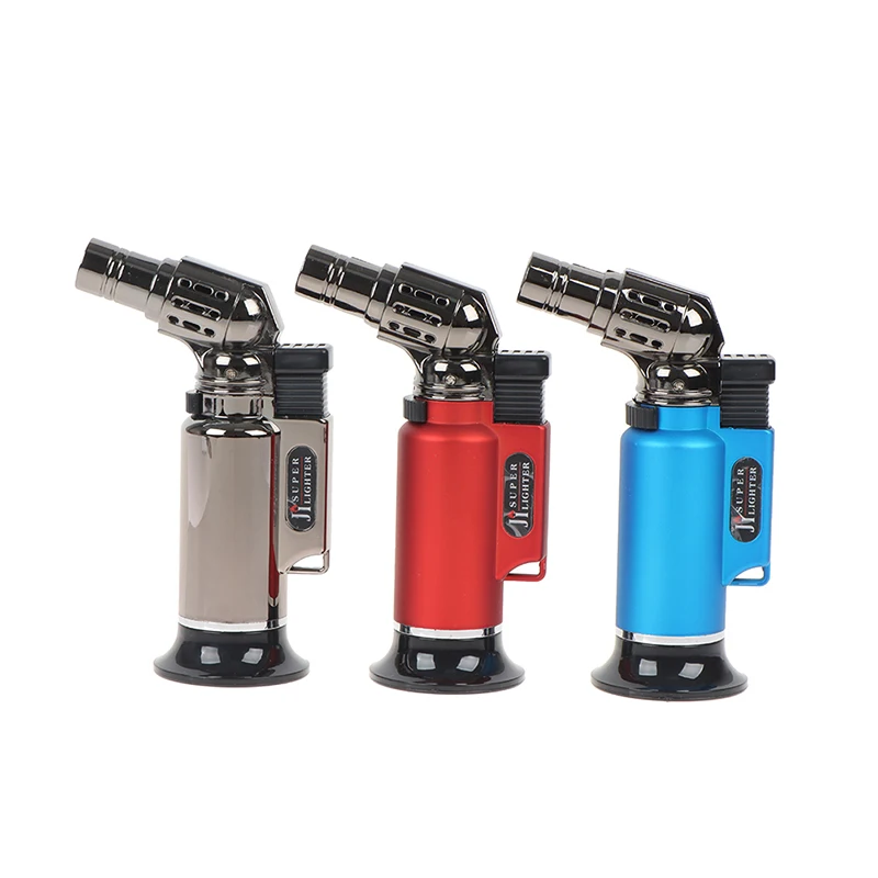 Metal Windproof Turbo Gas Lighters Smoking Accessories Kitchen Cooking Jewelry Welding Cigarettes Lighters Gadgets Without Gasx1