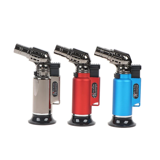 Fém Szélálló Turbógáz -Öngyújtók Dohányzó Tartozékok Konyhai Főzési Ékszerek Hegesztő Cigaretta Öngyújtók Gadgets Gasx1