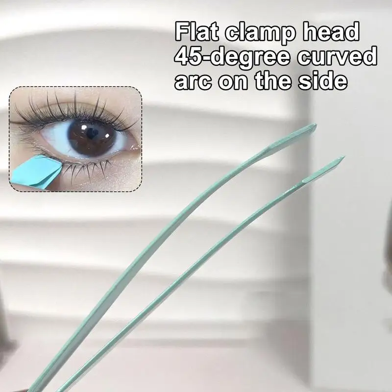 Makeup Tool Lash Applicator Non Slip Tweezers for Travel Salon Separating Precise Professional Eyelash Cluster