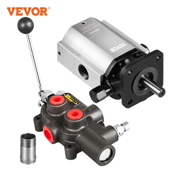 Vevor hydraulisches Holzspalter-Kit 16 gpm 2-stufige doppelt wirkende  Hydraulik pumpe und 25 gpm automatisches Regelventil - AliExpress