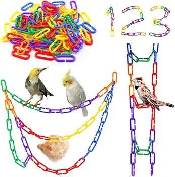 Rainbow Plastic Bird Chains 1