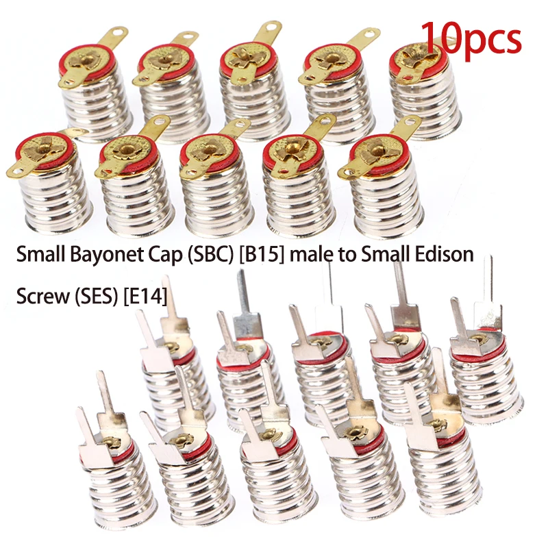 10Pcs E10 Lamp Holder Bulb Lamp Holder Socket Household Experimental Circuit Electrical Test Accessories lamp bulb holder lamp holder lamp base lamp socket extender lamp socket adapter