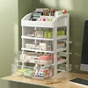 Desktop Storage Box Multi-layer Cosmetics organizer Drawer Jewelry Box Makeup organizer Multi-functional Plastic Storage Cabinet 3