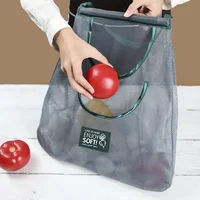 Mesh Bag Storage Baskets Reusable Grocery Net Plastic Bags For Food Fruit Vegetables Kitchen Organizer Accessories Item 4