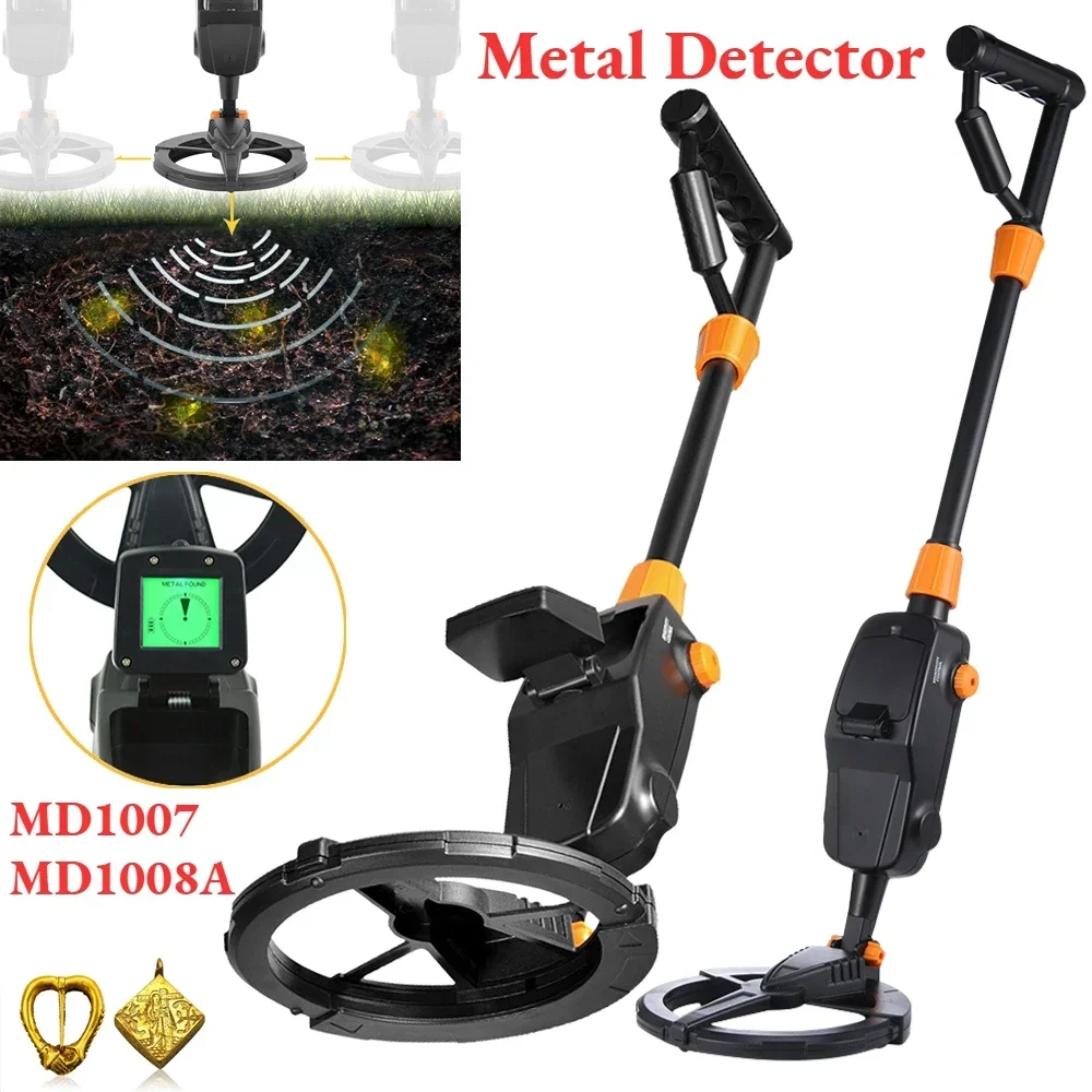 MD1008A MD1007 Underground Metal Detector Hunter Gold Digger Finder Children Toy Treasure Search Coil Metal Seeker Tool