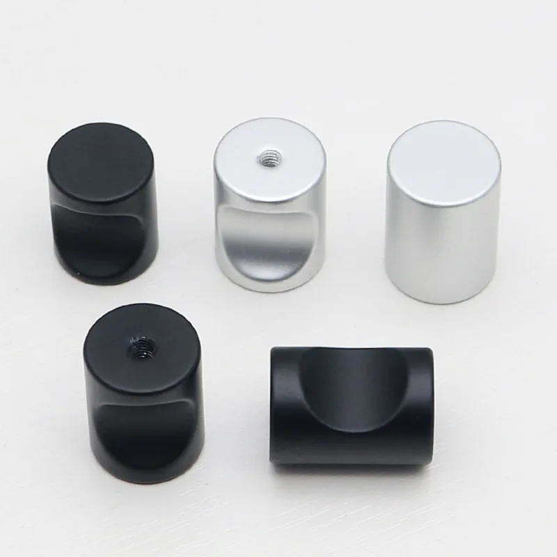 Drawer Wardrobe Cabinet Door Knobs and Pulls Modern Simple Round Thumb Handle furniture handles,kitchen door handles