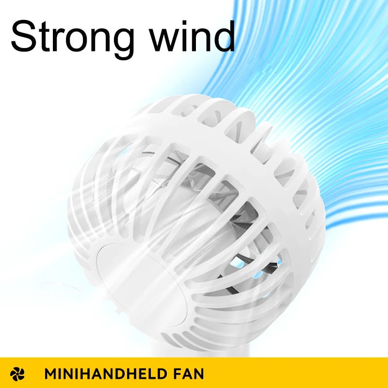 Mini Handheld Fan Battery Operated Small Personal Portable Speed Adjustable USB Rechargeable Fan Powerful Eyelash Fan 4