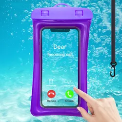 Air Bag Waterproof Bag Phone Case for Swimming Underwater Photography Diving Water Proof Cover Waterproof Mobile Phone Bag