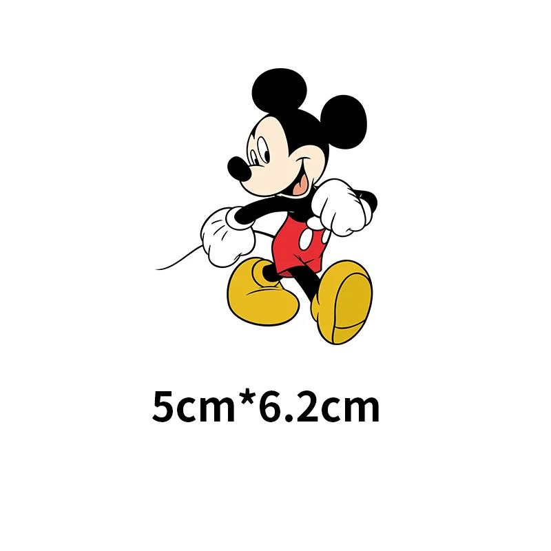 Disney Mickey Mouse Robbery Dress Up Heat Transfer Stickers Iron on Pathces  Appliqués On Clothes Custom Patch Free Shipping