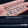 Loose Moissanite 100% Real Lab Gemstone Stones For Women Jewelry Diamond VVS1 D Color Ring Material Round/Pear/Emerald/Oval Cut 3