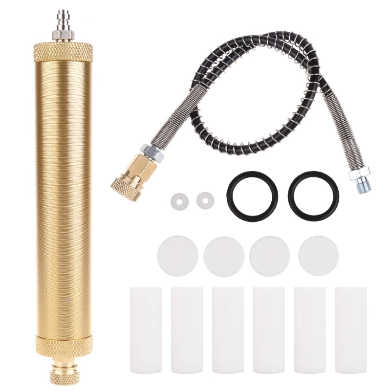 

Professional Water Separator Brass & Plastic Water & Oil Separator Clean & Dry Air Lightweight Suitable for Spray Guns