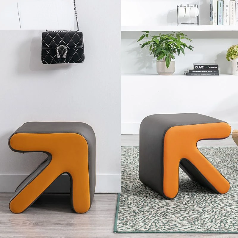 

Stool Home Living Room Creative Sofa Low Children's Simple Arrow Bench Into The Doorway Shoe Changing