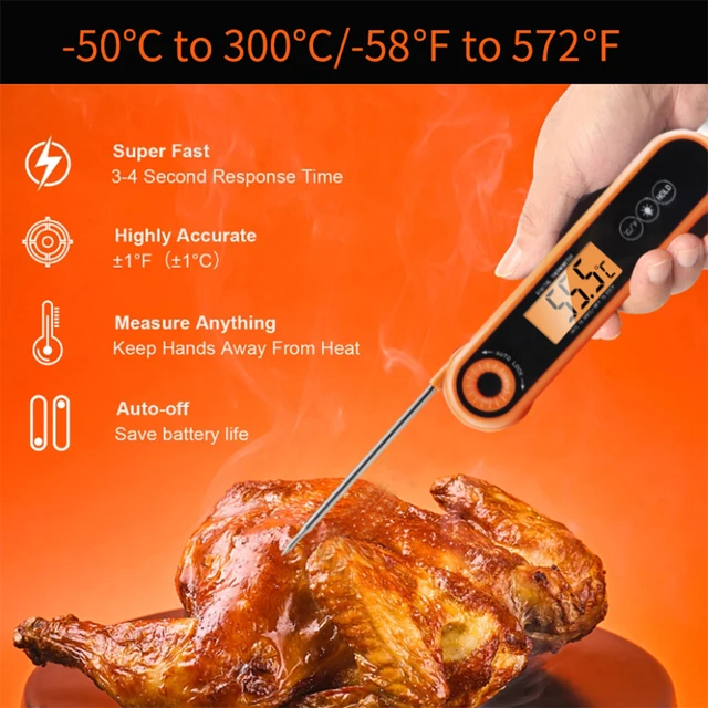 -50 ~ 300 ° C -Os Élelmiszer -Hőmérő Konyha Bbq Elektronikus Hőmérő Bornyitóval Grillhőmérséklet 304Ss Szonda - Image 3