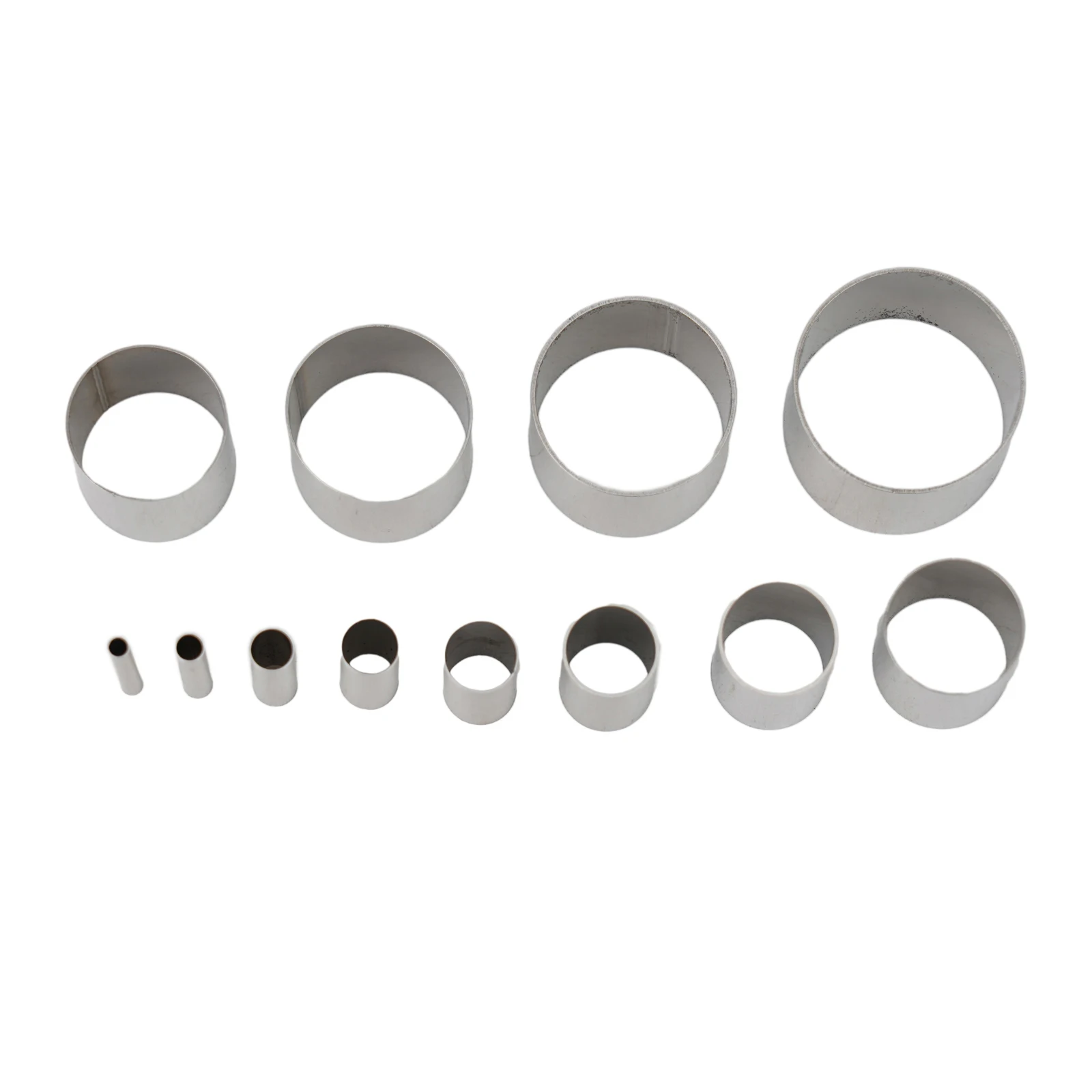 Description Picture 4 of item12Pcs /Set Hole Hollow Punch Cutter Set With Storage Case Silver Stainless Steel Cutter Molds Circle Clay Cutters DIY Moulds
