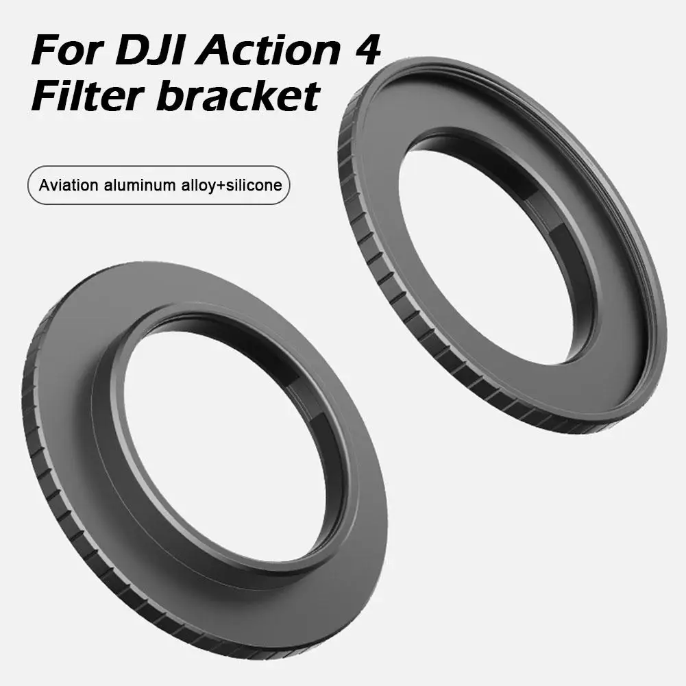 Dji 액션 4 호환 필터 거치대, 49mm 필터 필터 카메라 보호 실리콘 프레임, 스포츠 금속 액세서리, S4m8