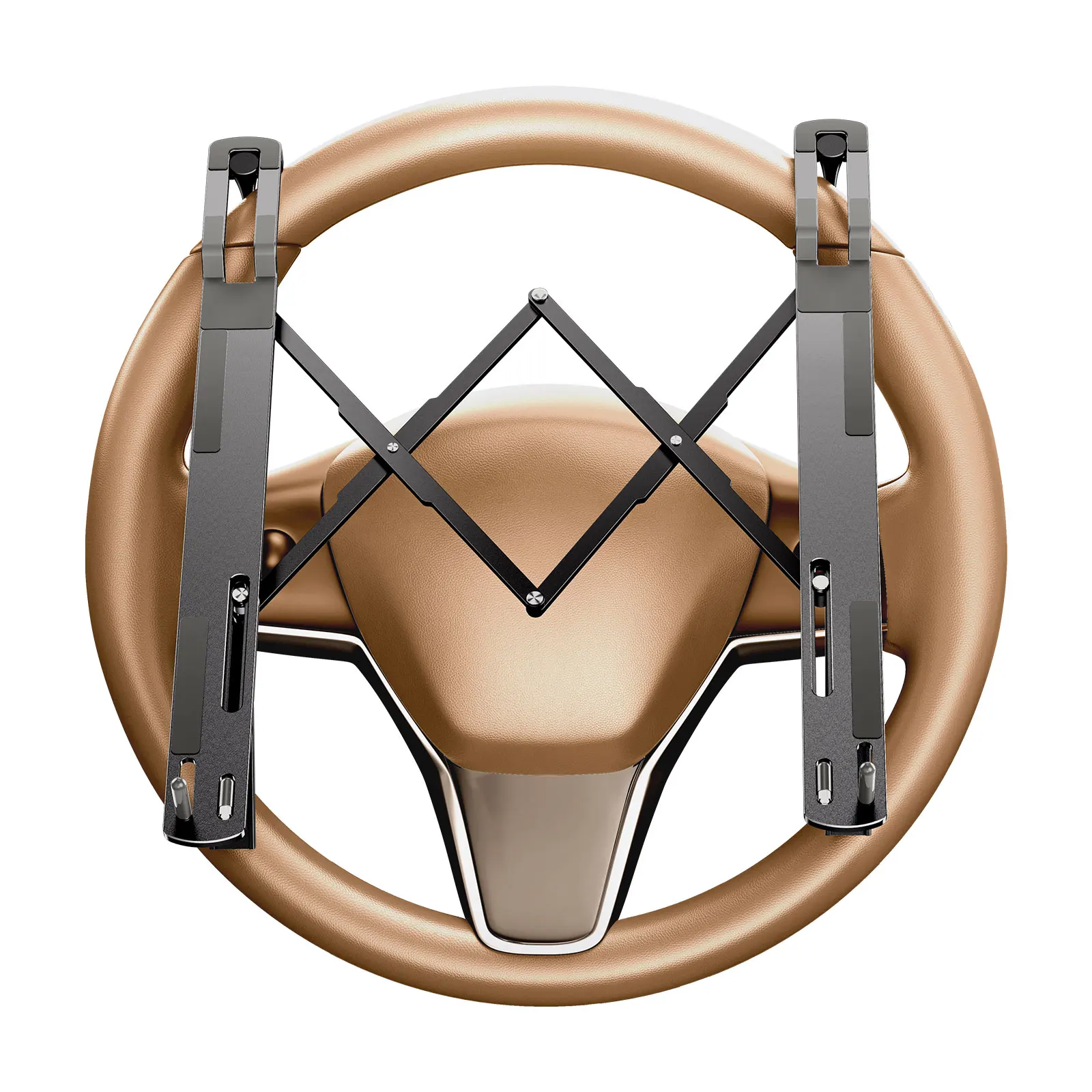 오트스바스프 차량용 스티어링 휠 노트북 거치대, 조절 가능한 차량용 노트북/태..