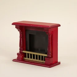 Miniature Dollhouse Chaise Lounge Recliner - Furniture Decor Accessory (Red)