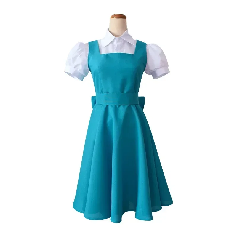New Anime Ranma 1/2 Tendou Akane Cosplay Costume Adult Women Maid Dress Shirt Set Uniform Halloween Clothes
