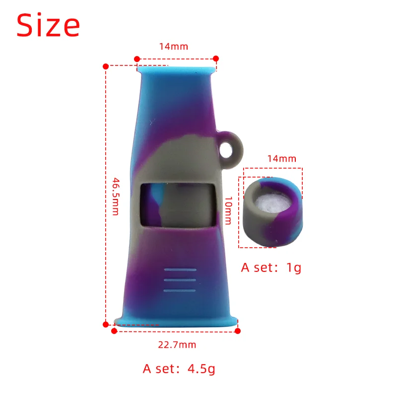 Silicone activated carbon smoking rolling paper filter nozzle cigarette tobacco nozzle pipes filter(1 nozzles+20 filters)