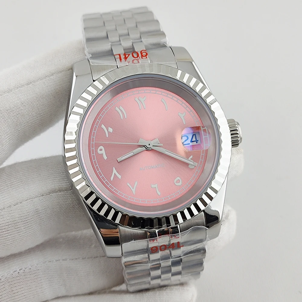 

NH35 Case 36mm/39mm watch Case Arabic dial Man's stainless steel Mechanical Wristwatches Installing NH35 Movement Watch