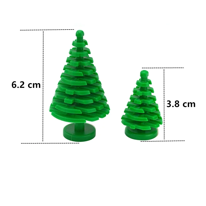 Hot sale City Parts Bush Tree Leaf Flower Green Grass Building Bricks Plants Blocks Figures Accessories Assemble Blocks Parts 3