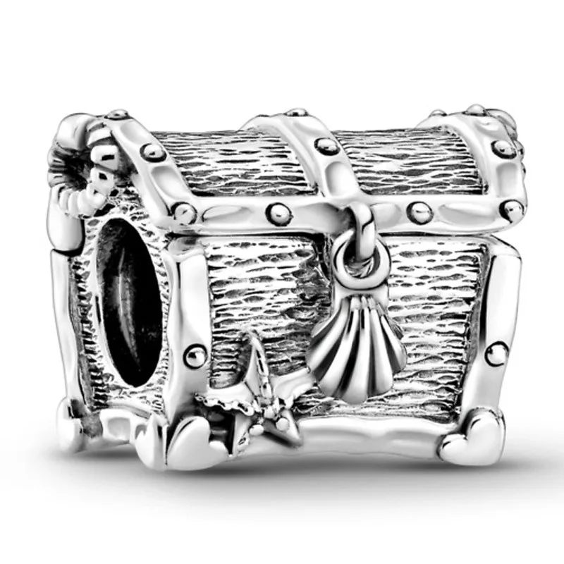 

Original Chest Of Treasure Beads Charm Fit Pandora Women 925 Sterling Silver Europe Bracelet Bangle Diy Jewelry