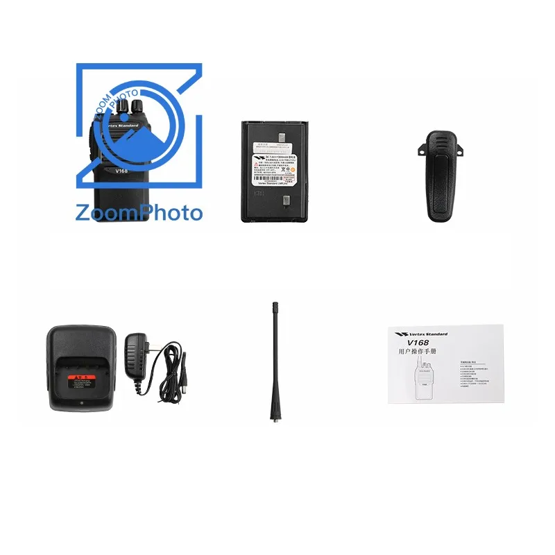 5W 10KM UHF Radio Walkie Talkie 400-470MHz Handheld Transceiver V168 for Vertex Standard