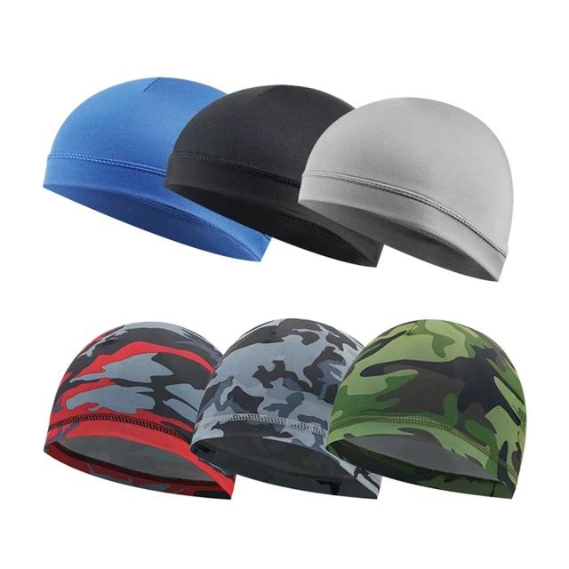 Unisex Cooling Skull Cap Helmet Liner Sweat Wicking Headwear Beanie Running Quick Dry Breathable Cycling Cap