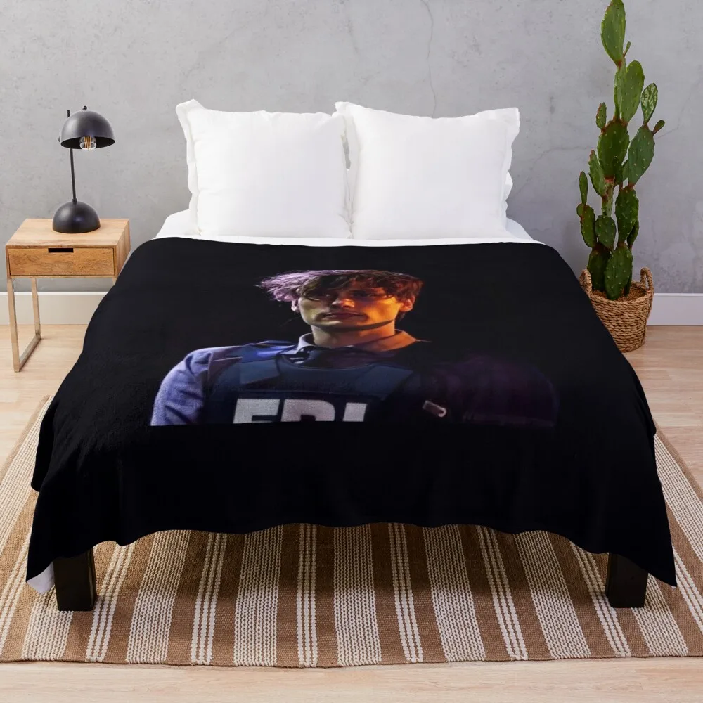 

FBI vest gubs Throw Blanket Picnic Cute Large blankets and throws Blankets