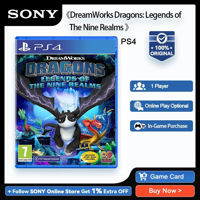 Playstation 4 Game Ps4 Game Dreamworks Dragons Legends Of The Nine