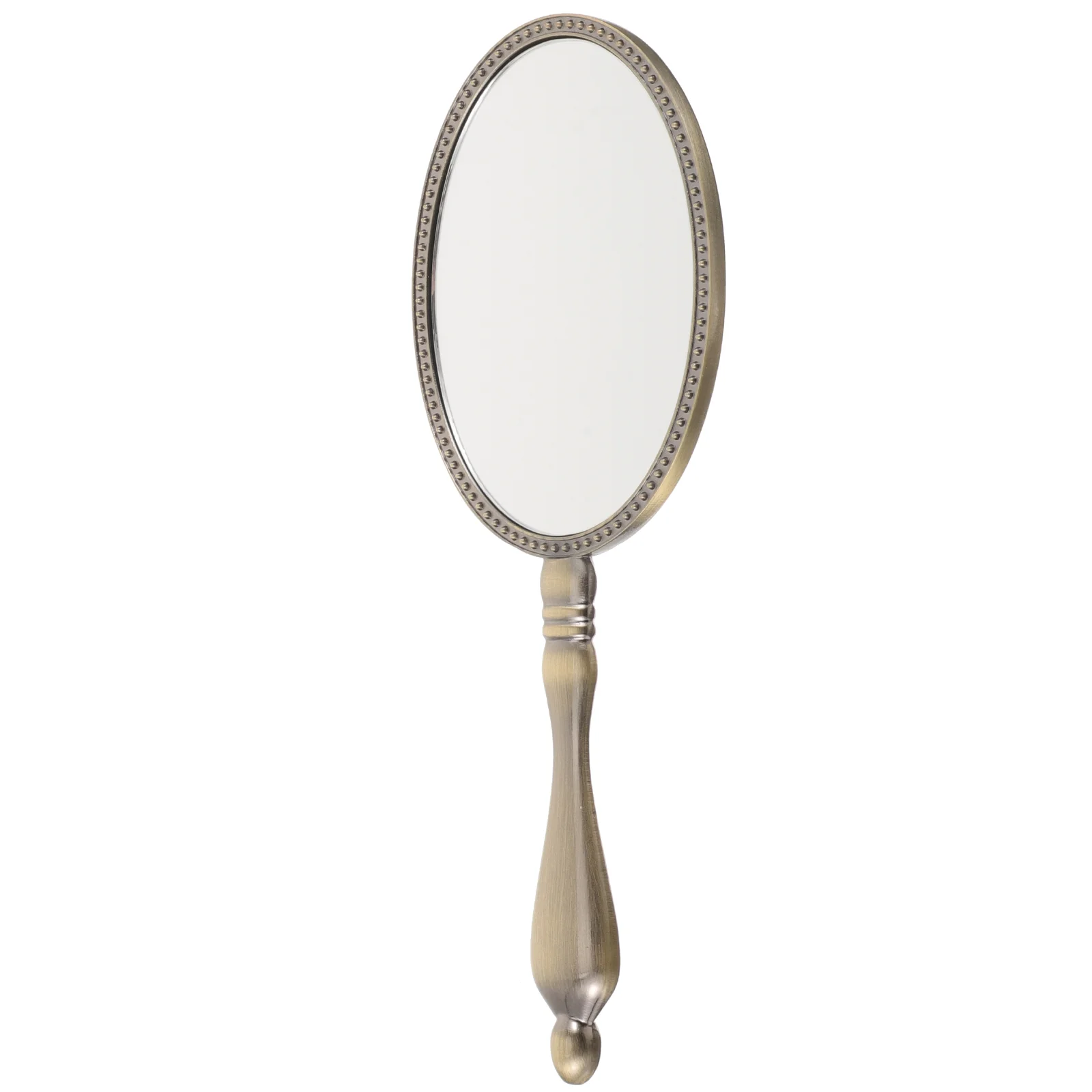 

Handheld Mirror Retro Handle Mirror Portable Women Makeup Mirror Decorative Hand Mirror