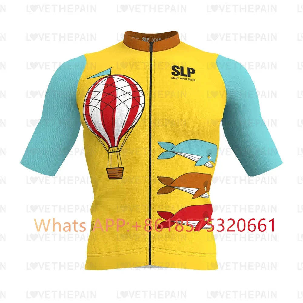 SLOPLINE Men Cycling Jersey SLp Top Cycling Racing Bike Shirts Clothes Maillot Summer MTB Ropa Ciclismo Uniform Kit