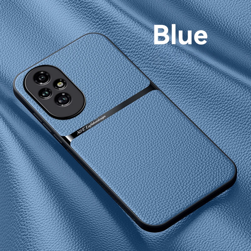 Premium PU Leather Magnetic Phone Case - Elegant Protective Hard Back Cover
