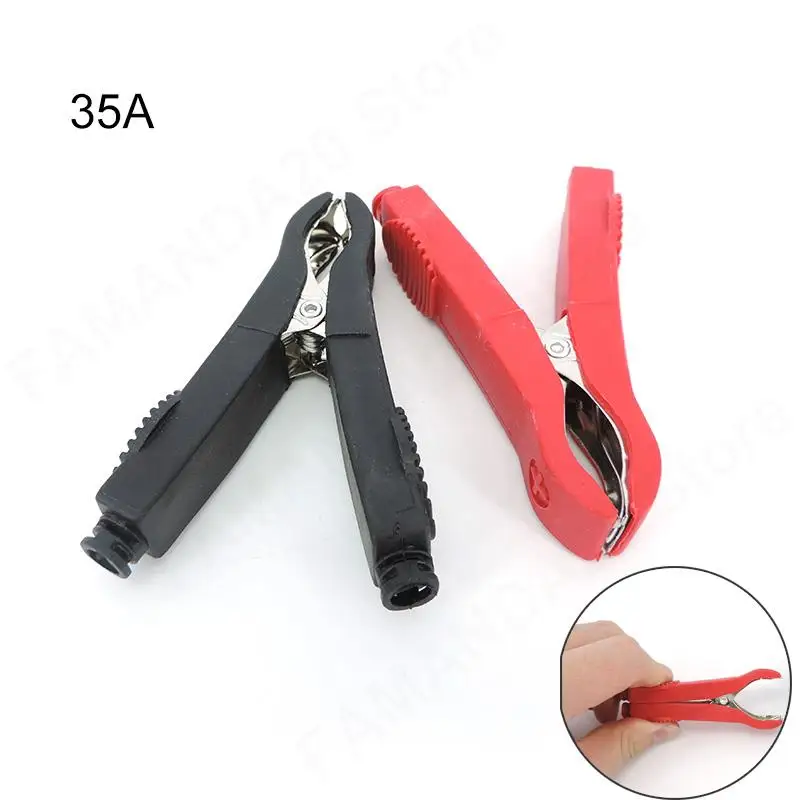 35A 76mm Alligator Clips Probe Test lead Electrical Connection car Battery Terminal Insulated M20