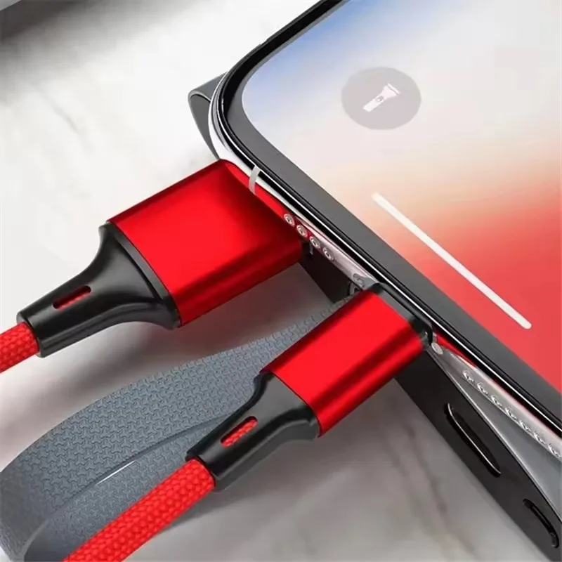나일론 편조 고속 충전 USB 케이블 (아이폰 14 13 12 11 Pro XS Max XR X 8 7 6S Plus용) 퀵차저 데이터 케이블 0.25m 1m 2m 3m