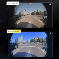 DUDUAUTO 360 °   Caméra panoramique 1080P AHD pour Sony 662, arrière avant gauche droite autour de la vue, accessoires de voiture pour Radio android de voiture 6