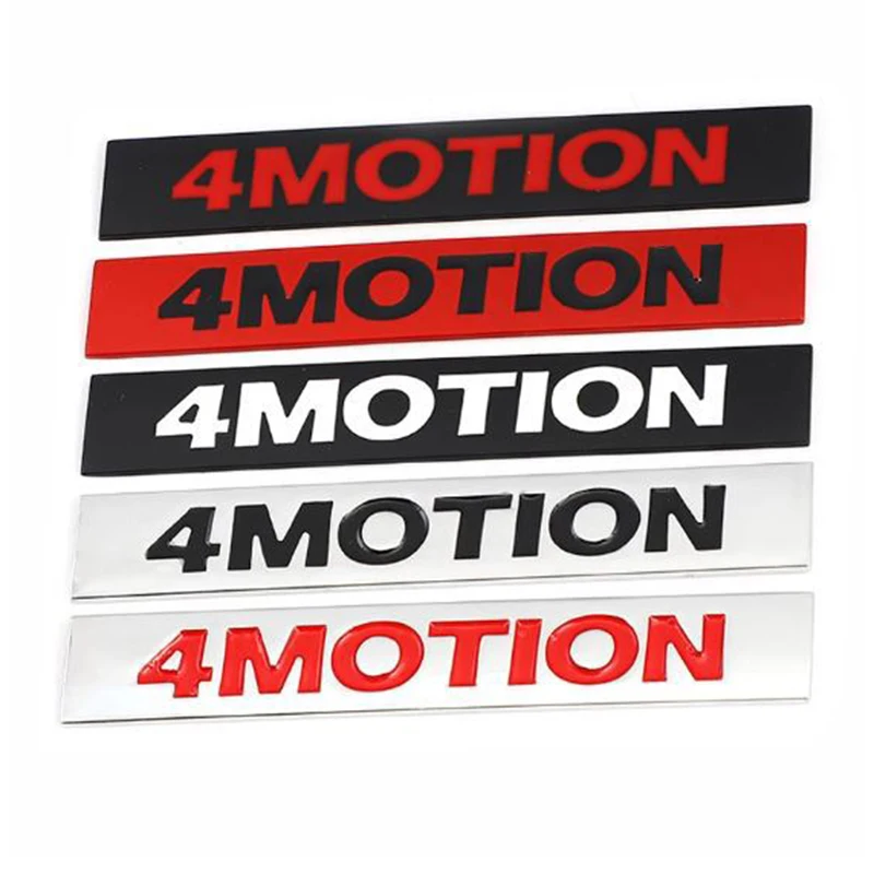 3D Metal 4 Motion Logo 4 Motion Emblem Car Trunk Badge Decalcomania Per Volkswagen Golf Polo Tiguan Jetta 4 Motion Sticker Accessori