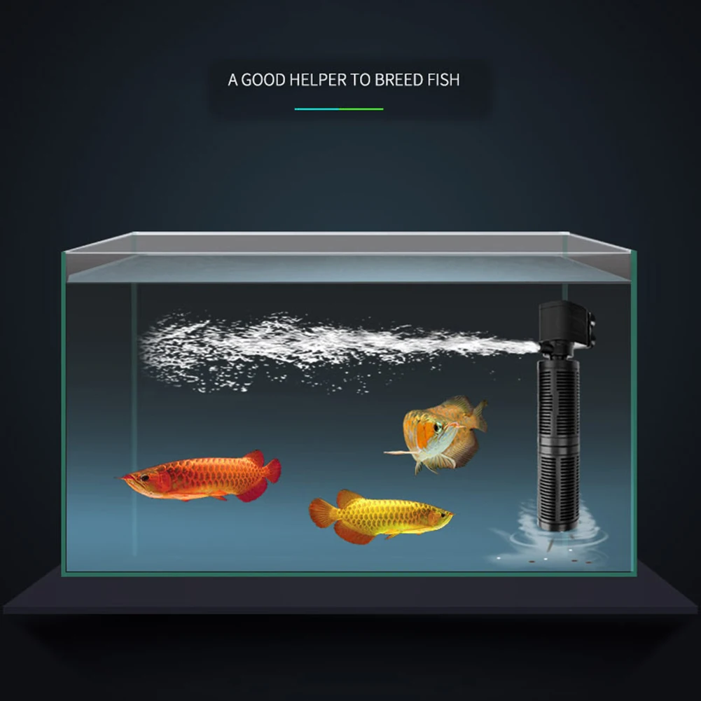 Submersible Aquarium Water Purifier with Internal Pump for Fish Tank