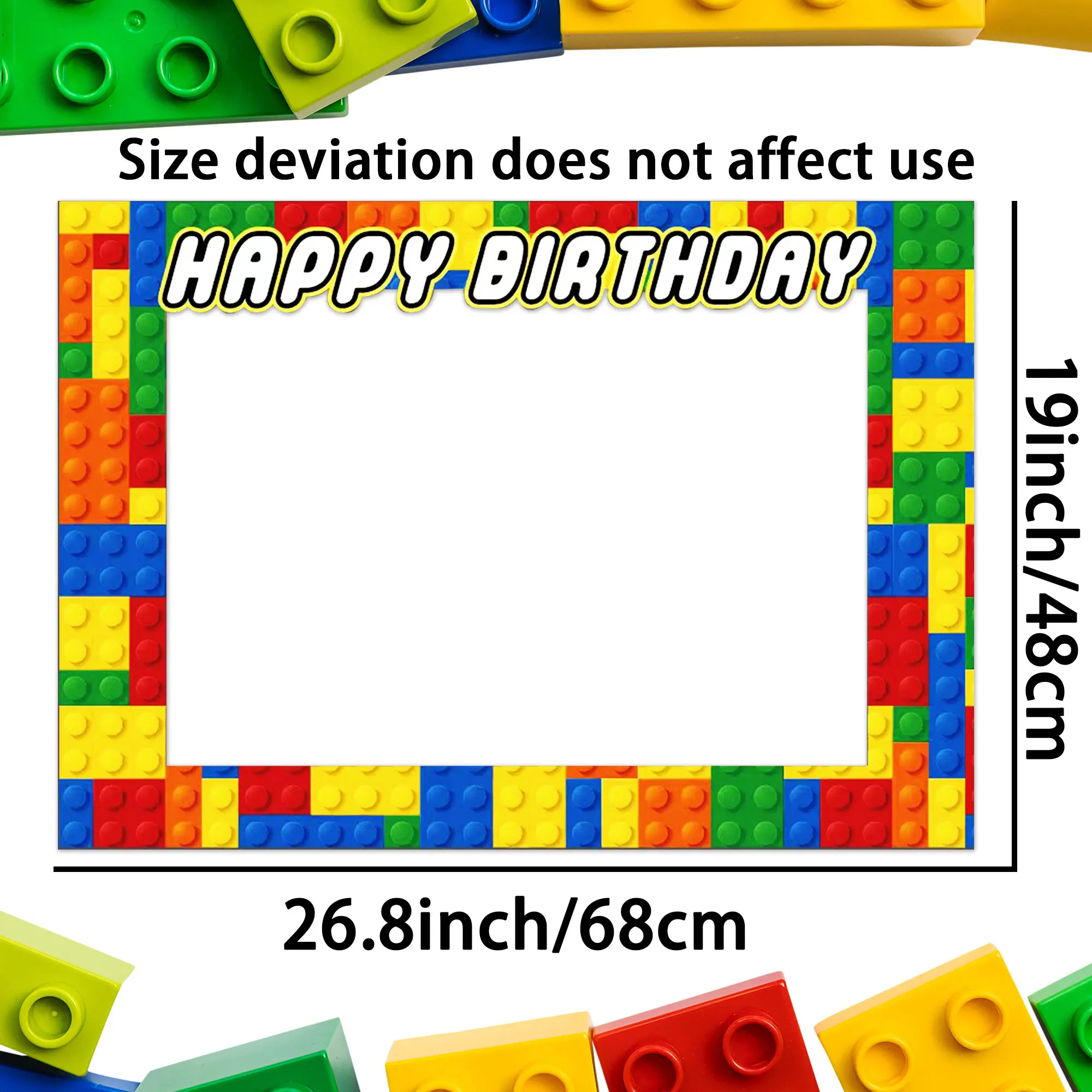 בניין מפואר בלוק צד אספקה ציוד בניין מסיבת יום הולדת קישוט תמונה props מסגרת